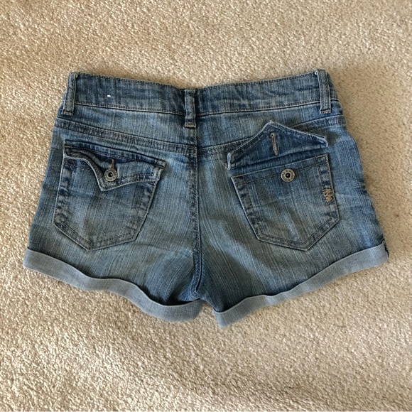 Mid-Low Rise Denim Shorts - Picture 2 of 4